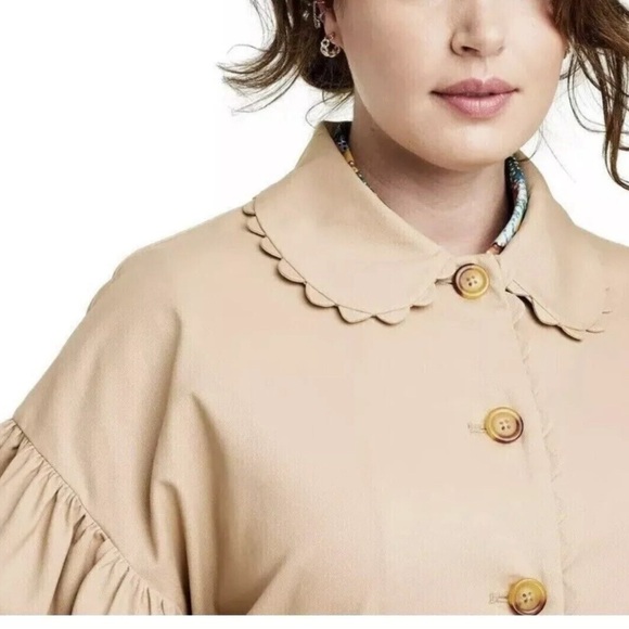 Kika Vargas X Target Charlotte Khaki Jacket Coat Size 3X NWT - Picture 4 of 9